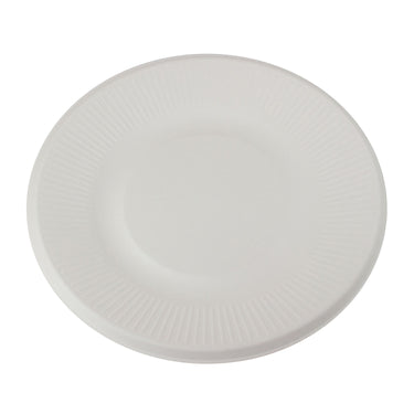 Image of COM: Plate Compostable Sugarcane 6 Fluted - 1 x 500 Units